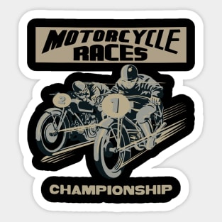 motorbike racing Sticker